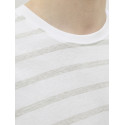 JJ REBEL Pike Stribet T-shirt - Desert Sage