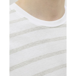 JJ REBEL Pike Stribet T-shirt - Desert Sage