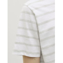 JJ REBEL Pike Stribet T-shirt - Desert Sage