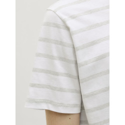 JJ REBEL Pike Stribet T-shirt - Desert Sage