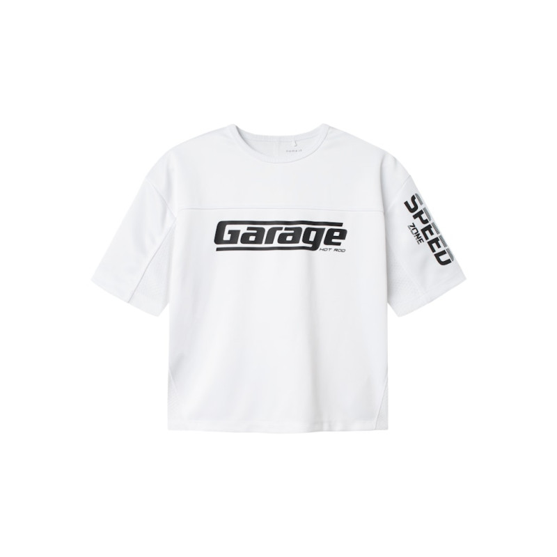 NAME IT KIDS Hart T-shirt - Bright White
