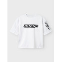 NAME IT KIDS Hart T-shirt - Bright White