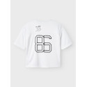 NAME IT KIDS Hart T-shirt - Bright White