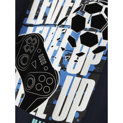 NAME IT KIDS Adian Fifae T-shirt - Navy Blazer