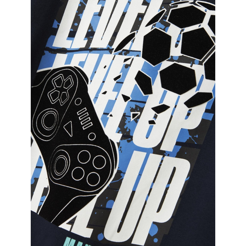 NAME IT KIDS Adian Fifae T-shirt - Navy Blazer