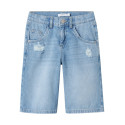 NAME IT KIDS Bella Skater Denim Shorts 5630 - Medium Blue Denim