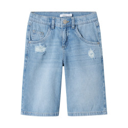 NAME IT KIDS Bella Skater Denim Shorts 5630 - Medium Blue Denim