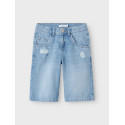 NAME IT KIDS Bella Skater Denim Shorts 5630 - Medium Blue Denim