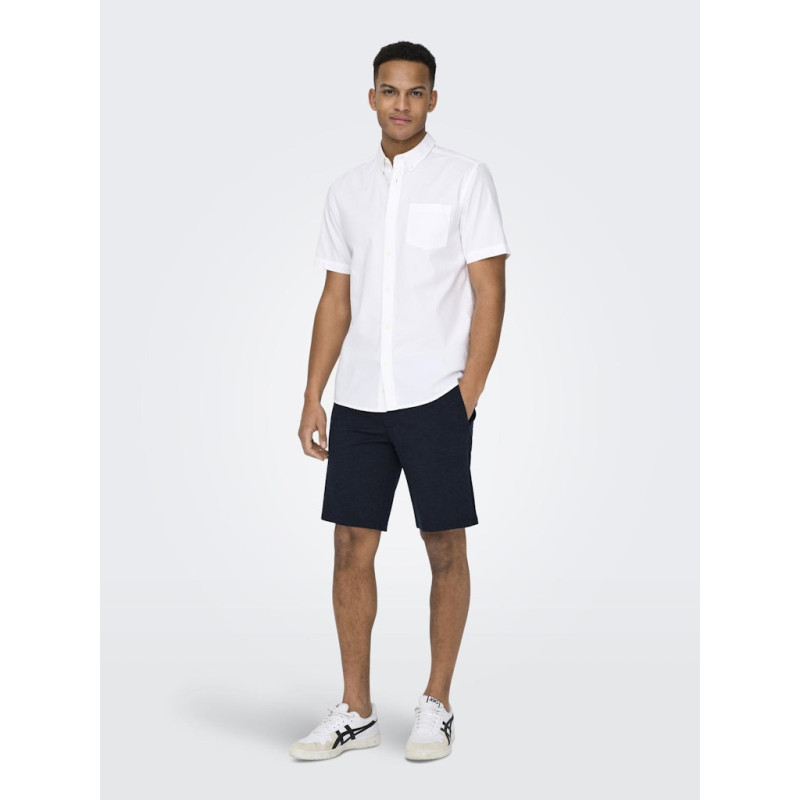 ONLY & SONS Mark 0209 Melange Shorts - Dress Blues