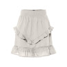 PIECES Astrid Kort Nederdel - White Sand