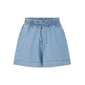 PIECES Flora Denim Shorts - Light Blue Denim