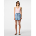 PIECES Flora Denim Shorts - Light Blue Denim