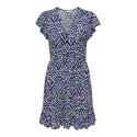 ONLY Claudette S/S Mini Kjole - Ombre Blue / Claudette Graphic