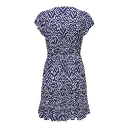 ONLY Claudette S/S Mini Kjole - Ombre Blue / Claudette Graphic
