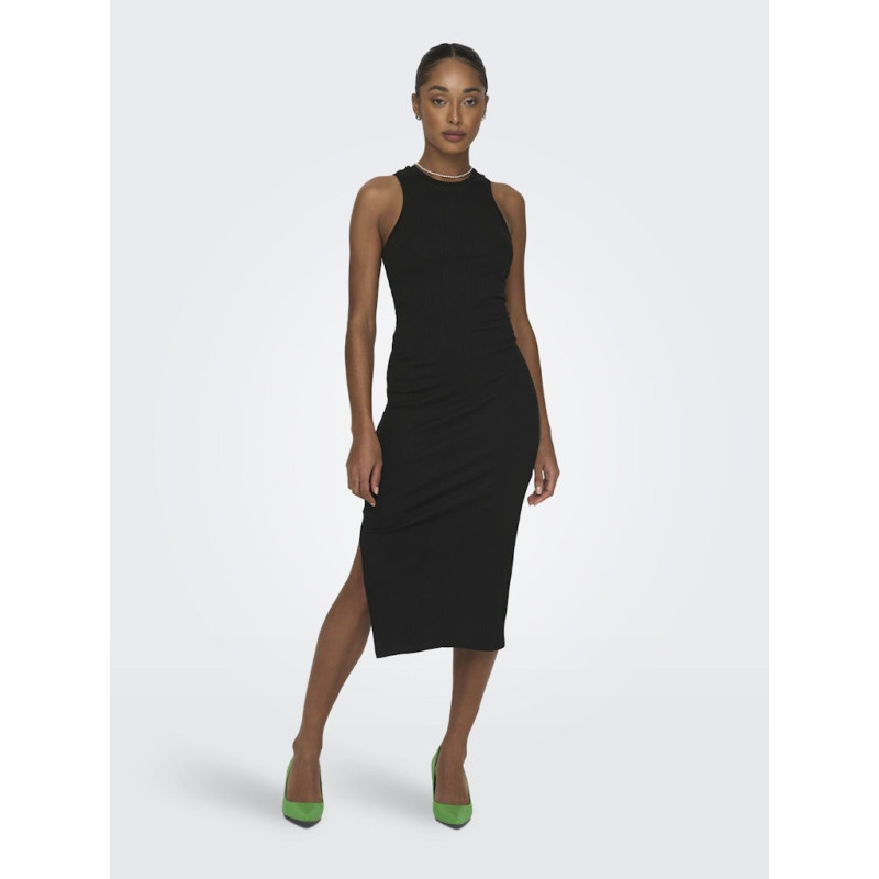 ONLY Belfast S/L Midi Kjole - Sort