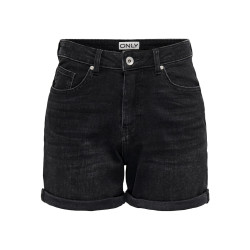 ONLY Josephine Stretch Denim Shorts - Washed Black
