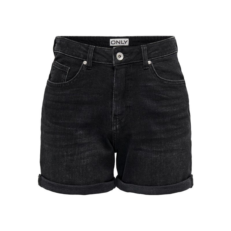 ONLY Josephine Stretch Denim Shorts - Washed Black