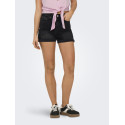 ONLY Josephine Stretch Denim Shorts - Washed Black