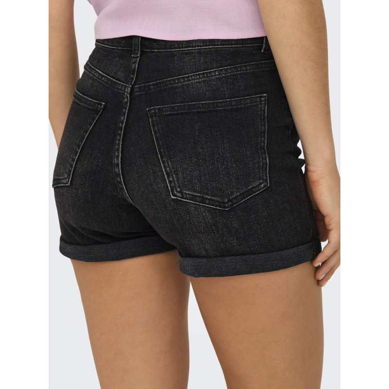 ONLY Josephine Stretch Denim Shorts - Washed Black