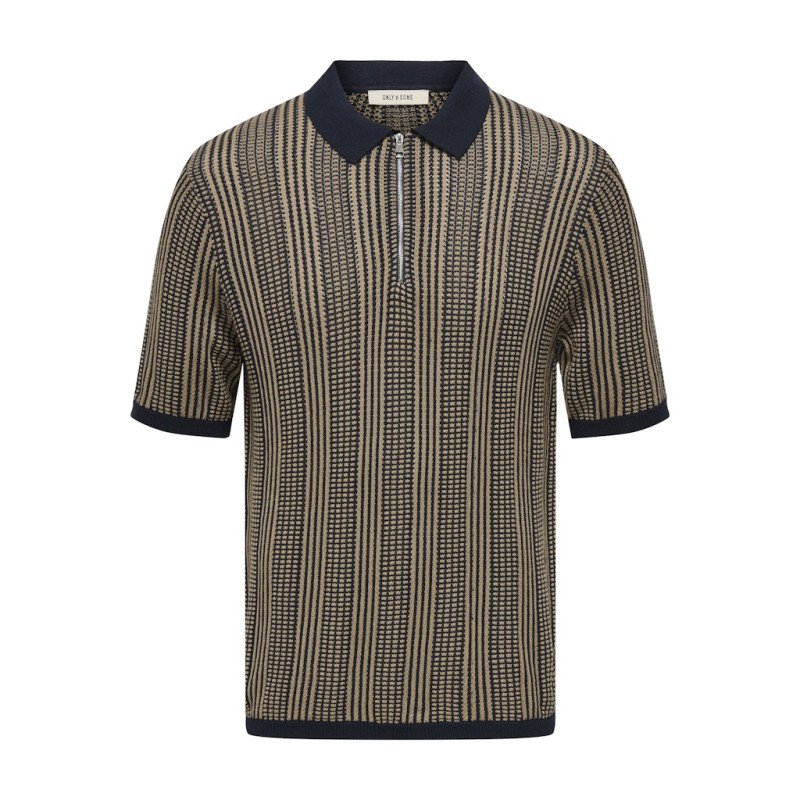 ONLY & SONS Ketil S/S Strik Polo - Dark Sapphire