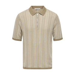ONLY & SONS Ketil S/S Strik Polo - Chinchilla