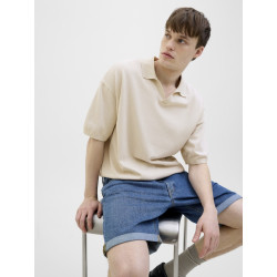 JJ REBEL Callum Strik Polo - Moonbeam