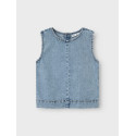 NAME IT KIDS Amelia S/L Denim Top 4070 - Medium Blue Denim