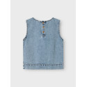 NAME IT KIDS Amelia S/L Denim Top 4070 - Medium Blue Denim