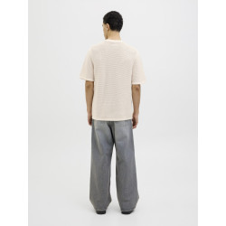 JACK & JONES ORIGINALS Almeria Strik T-shirt - Sea Salt