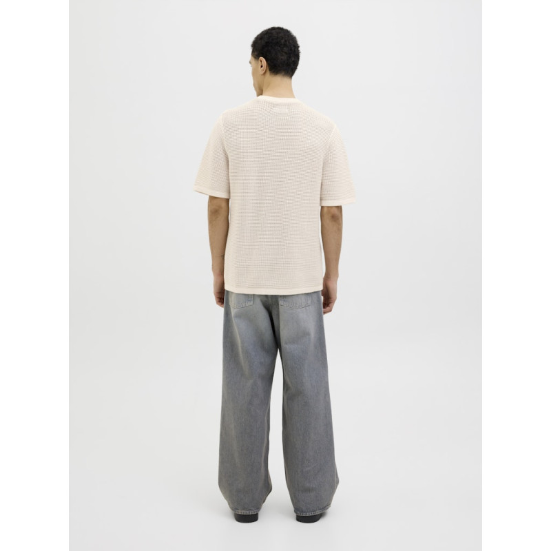 JACK & JONES ORIGINALS Almeria Strik T-shirt - Sea Salt