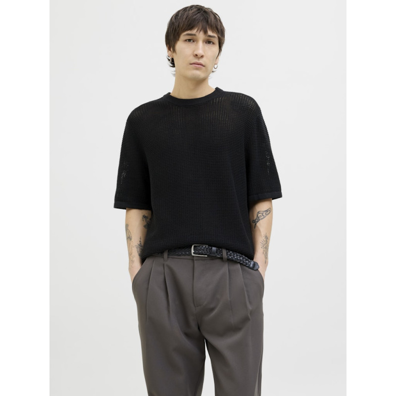 JACK & JONES ORIGINALS Almeria Strik T-shirt - Sort