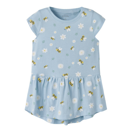 NAME IT MINI Vigga Capsl Kjole - Cool Blue / Bubblebee