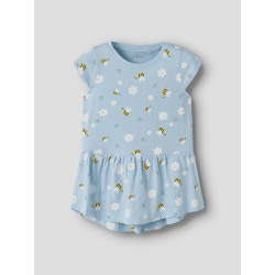 NAME IT MINI Vigga Capsl Kjole - Cool Blue / Bubblebee