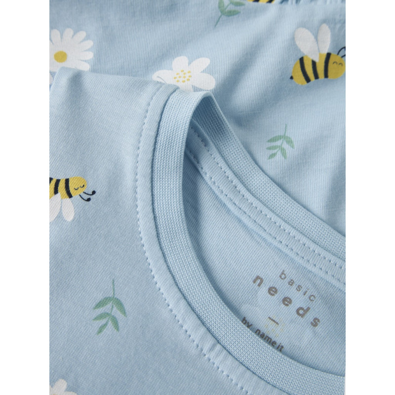 NAME IT MINI Vigga Capsl Kjole - Cool Blue / Bubblebee