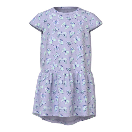 NAME IT MINI Vigga Capsl Kjole - Purple Heather / Butterflies