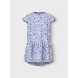 NAME IT MINI Vigga Capsl Kjole - Purple Heather / Butterflies