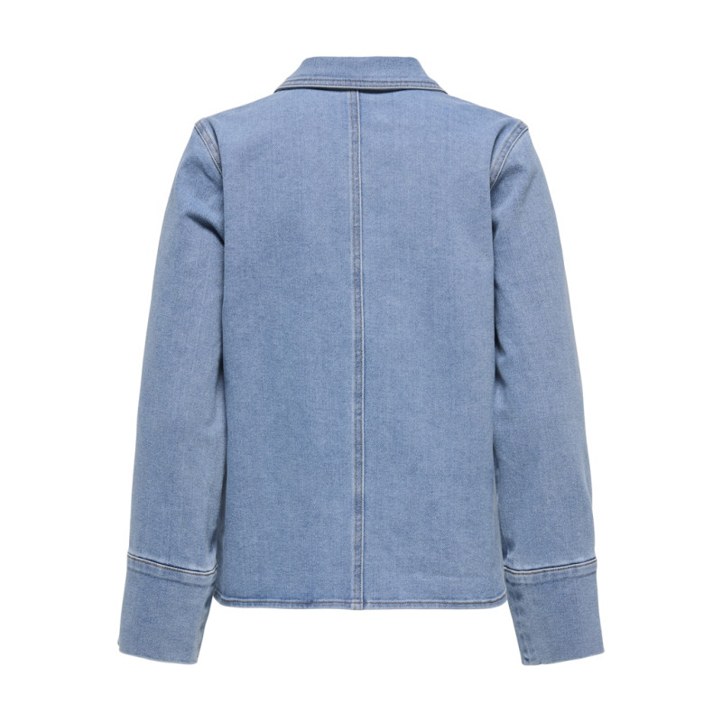 ONLY Frida L/S Denim Skjorte - Light Medium Blue Denim