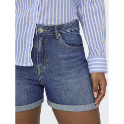 ONLY Josephine Stretch Denim Shorts - Medium Blue Denim