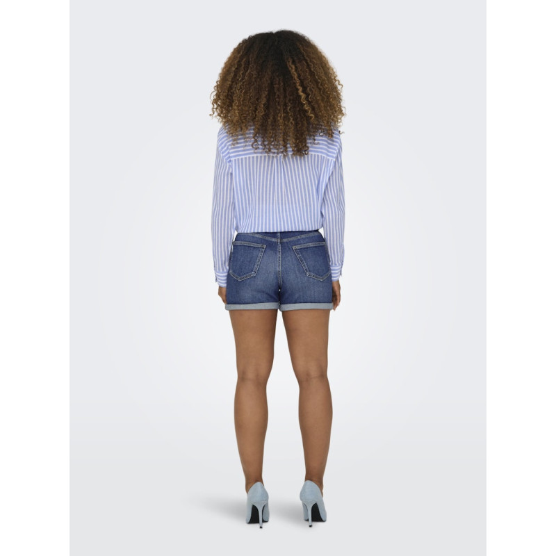 ONLY Josephine Stretch Denim Shorts - Medium Blue Denim