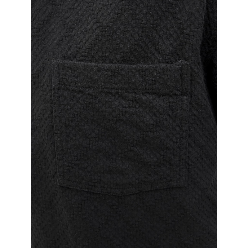 JACK & JONES ORIGINALS Tavira Tekstur Skjorte S/S - Sort