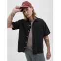 JACK & JONES ORIGINALS Tavira Tekstur Skjorte S/S - Sort