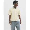 JACK & JONES ORIGINALS Tavira Tekstur Skjorte S/S - Antique White