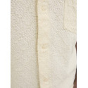JACK & JONES ORIGINALS Tavira Tekstur Skjorte S/S - Antique White
