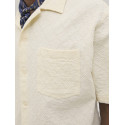 JACK & JONES ORIGINALS Tavira Tekstur Skjorte S/S - Antique White