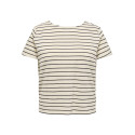 ONLY CARMAKOMA Jana S/S T-shirt - Cloud Dancer