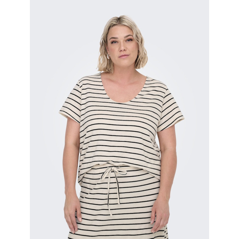 ONLY CARMAKOMA Jana S/S T-shirt - Cloud Dancer