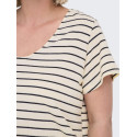 ONLY CARMAKOMA Jana S/S T-shirt - Cloud Dancer
