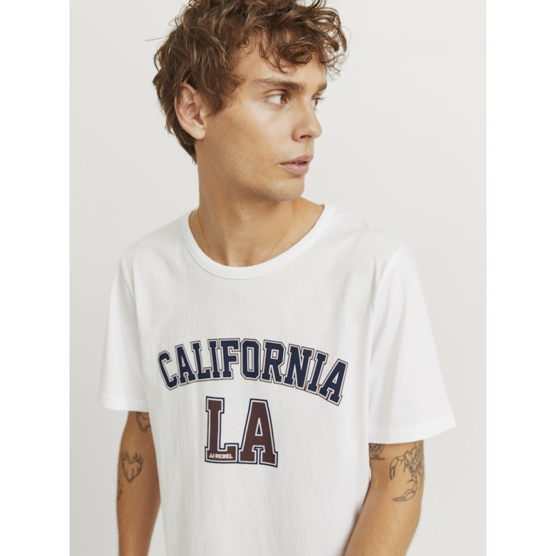 JJ REBEL Owen T-shirt - Hvid