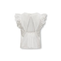 KIDS ONLY Lou S/L Broderet Top - Cloud Dancer