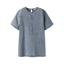 NAME IT KIDS Beau Denim Kjole 4070 - Medium Blue Denim